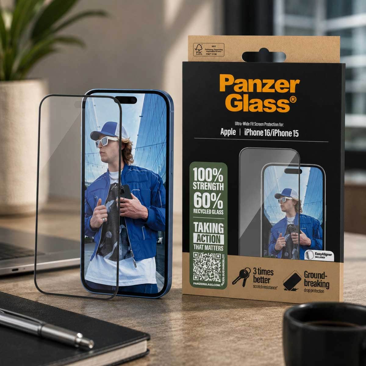 PanzerGlass Ultra-Wide Fit Screen Protector