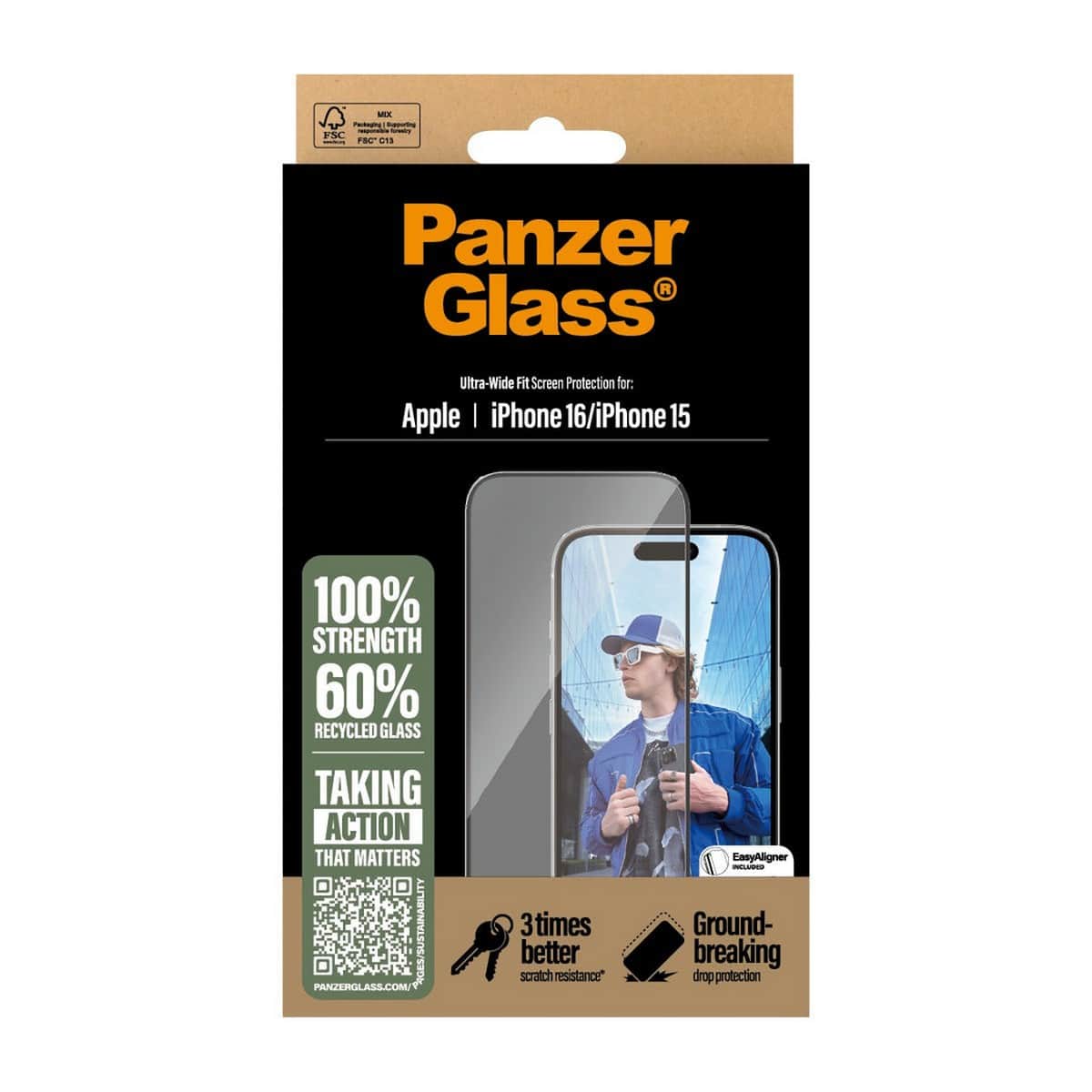 PanzerGlass Ultra-Wide Fit Screen Protector