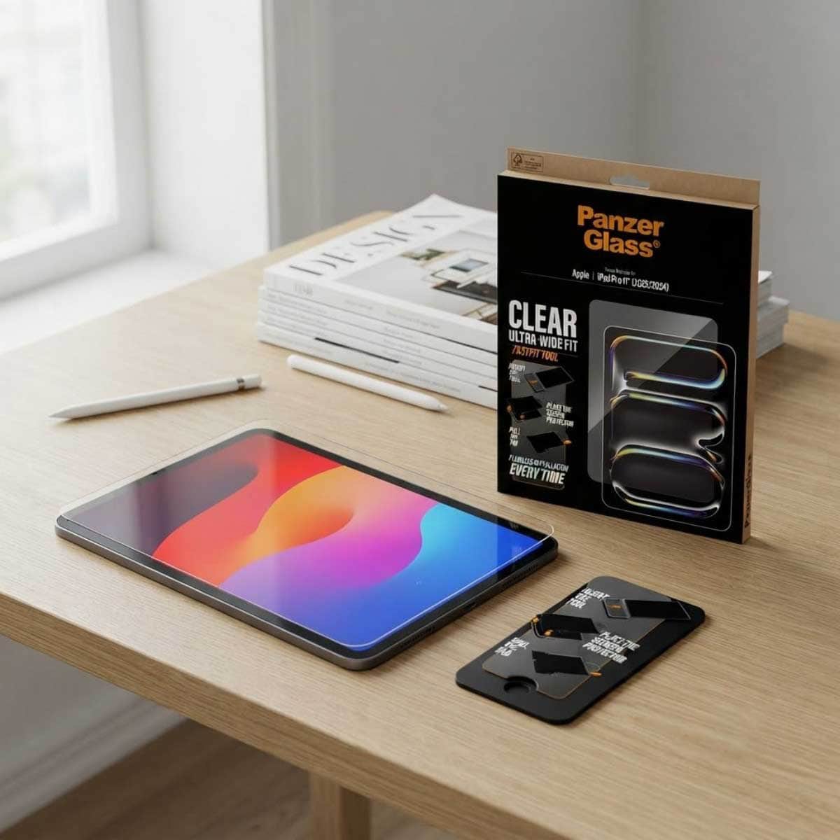 PanzerGlass Ultra-Wide Fit Screen Protector with Fastfit Tool