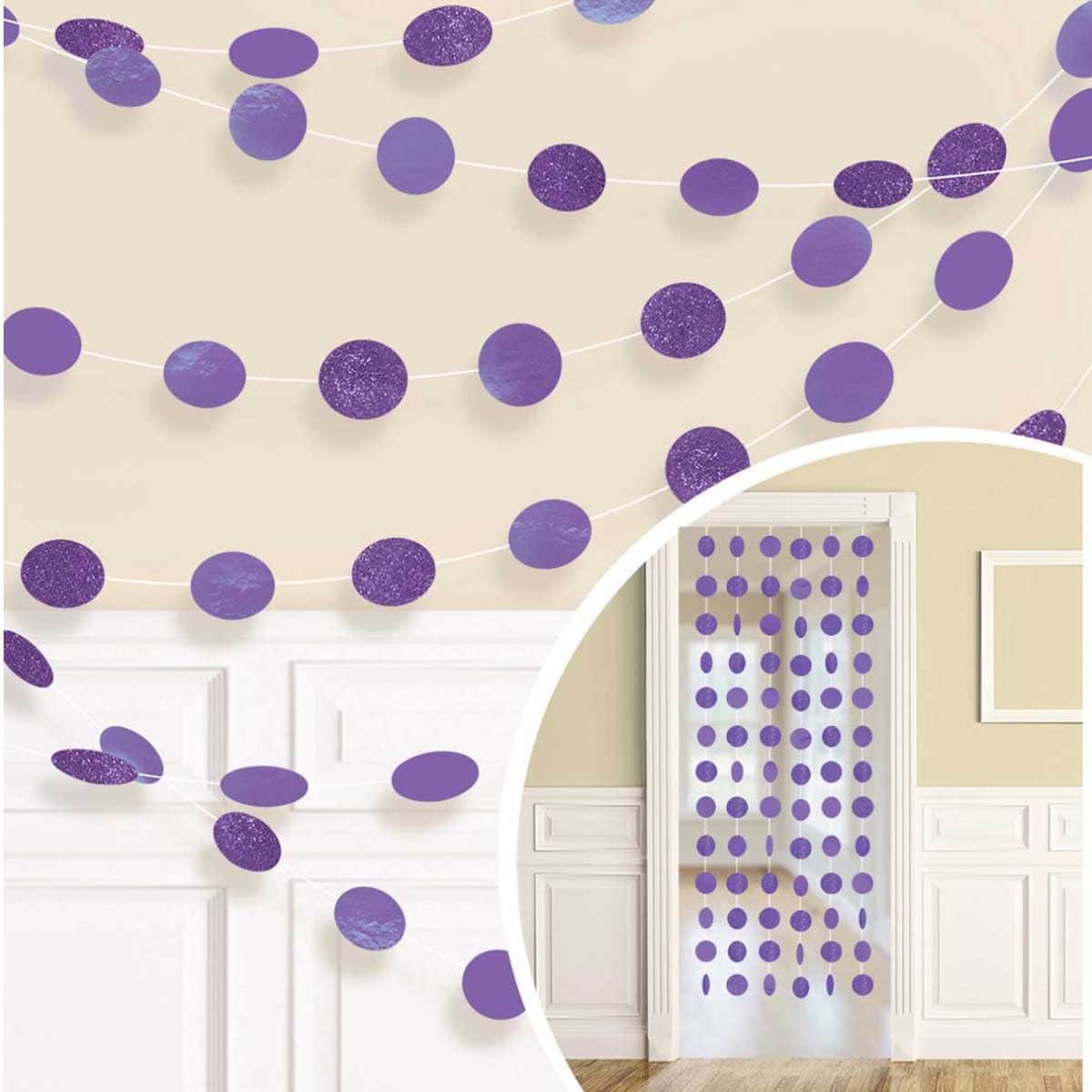 Party Centre 6-Piece 84" Round String Decoration Set