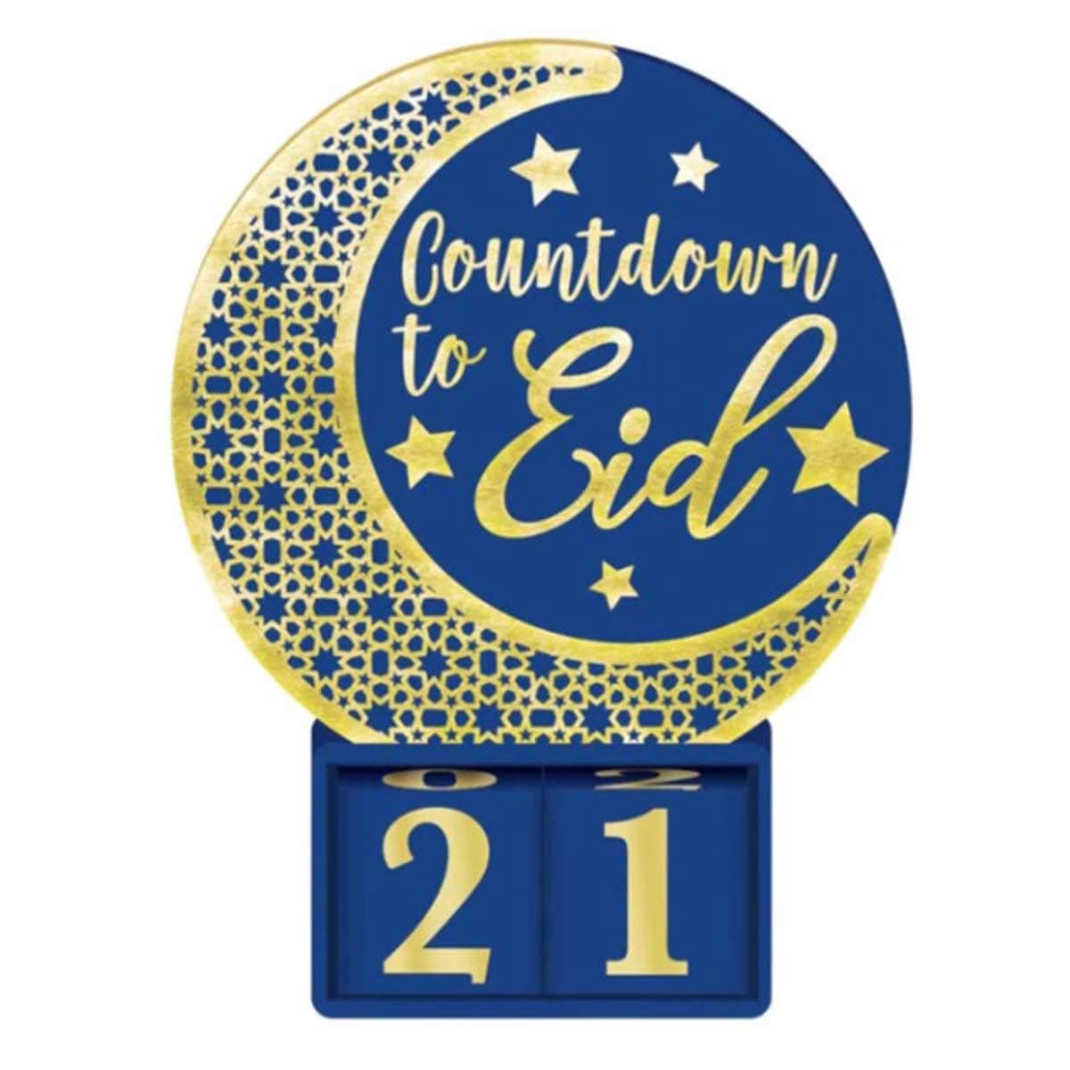 Party Centre Countdown to Eid Standing Decoration