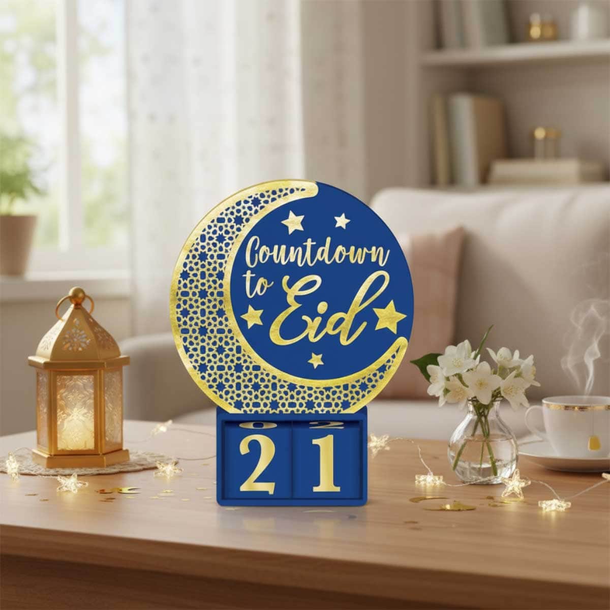 Party Centre Countdown to Eid Standing Decoration