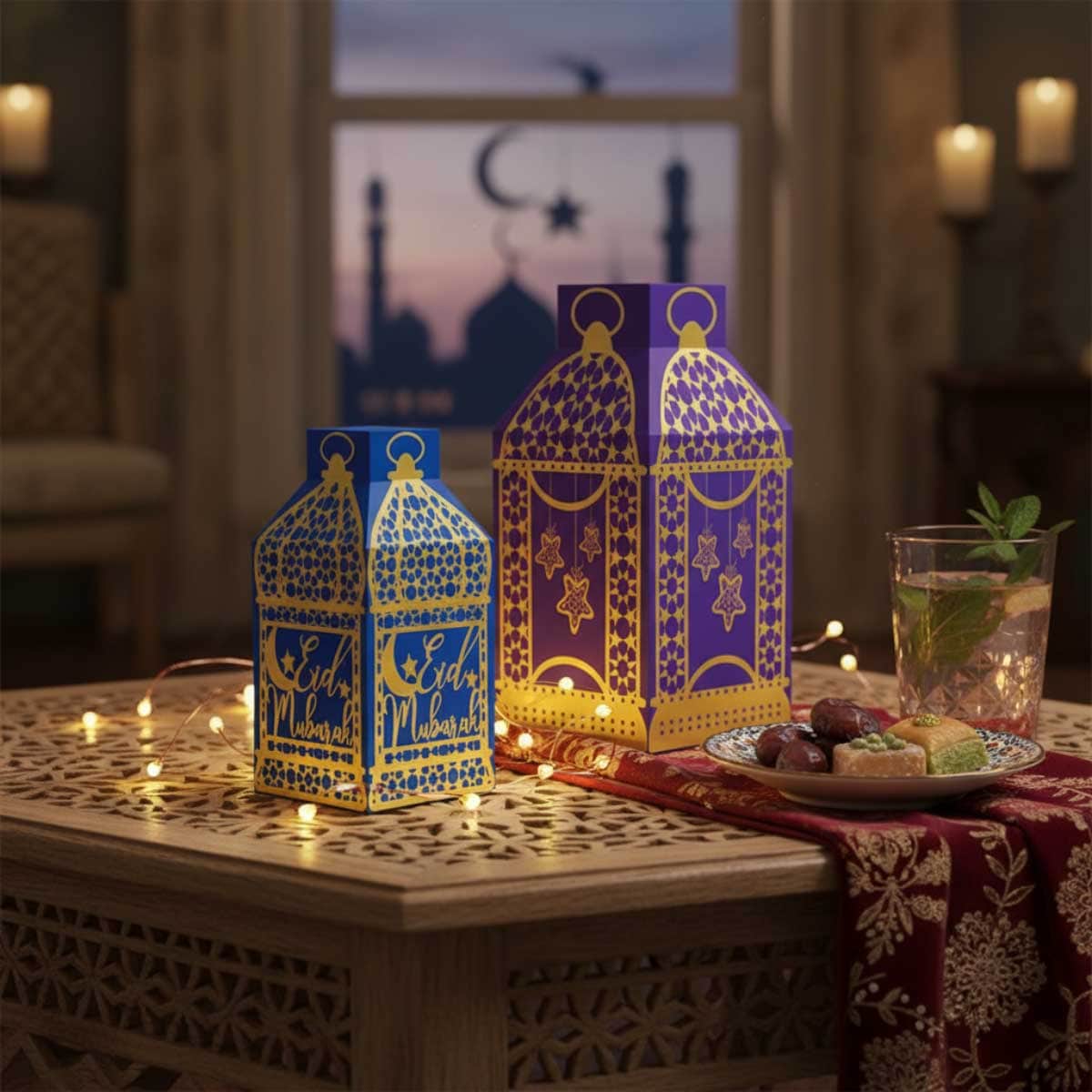 Party Centre Eid 3D Table Decorating Lantern