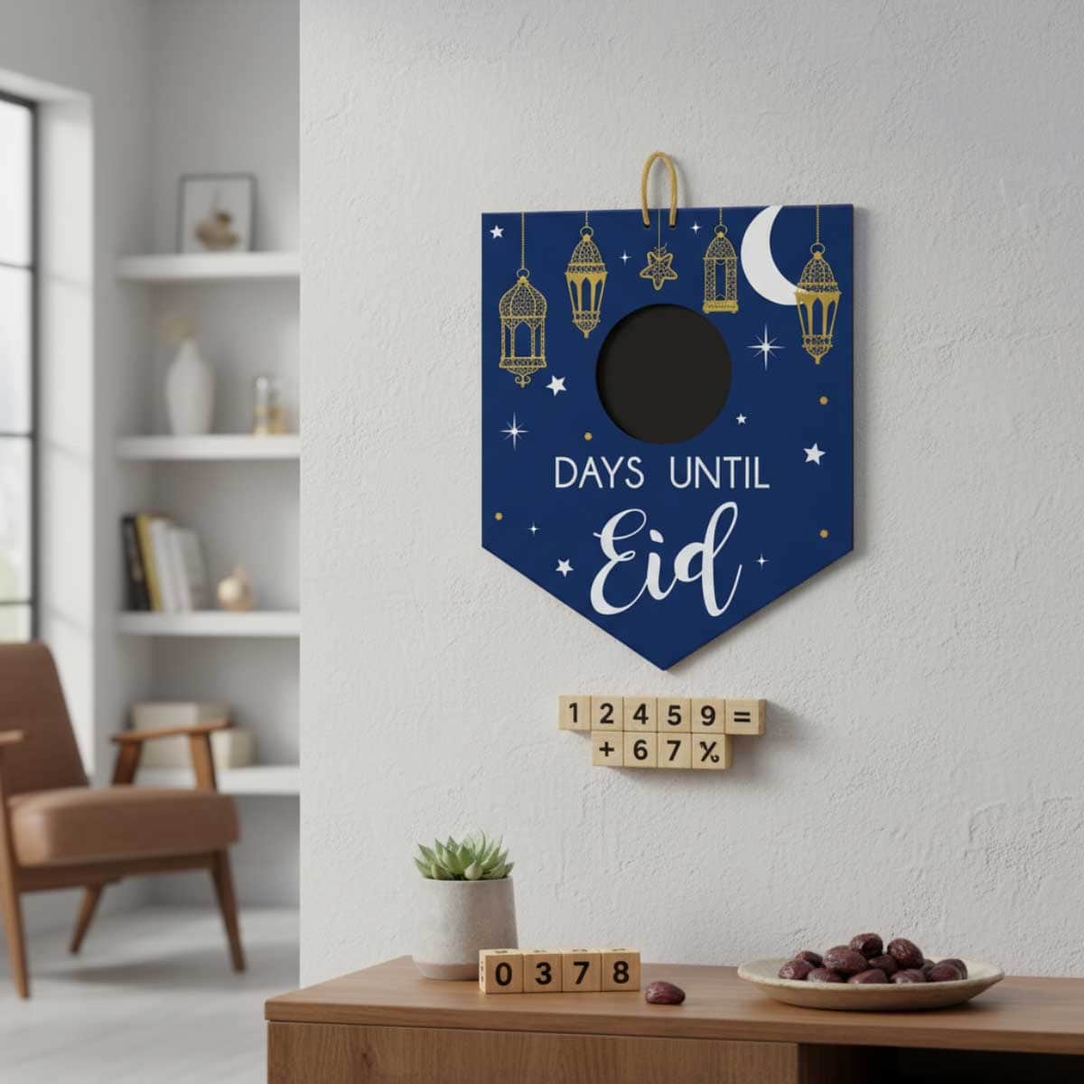 Party Centre Eid Celebration Countdown Chalkboard Sign