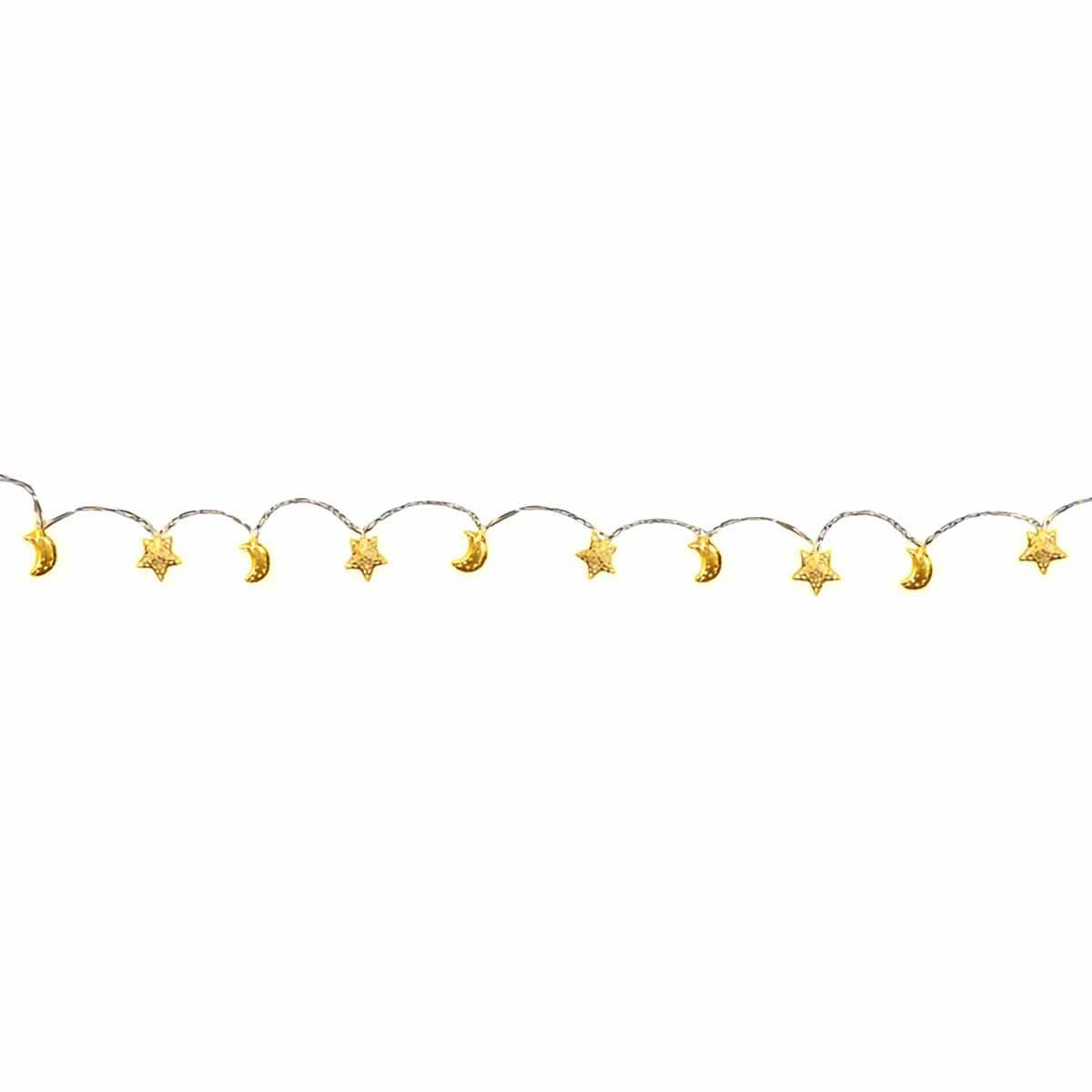 بارتي سنتر أضواء LED بتصميم القمر والنجوم للاحتفال بالعيد