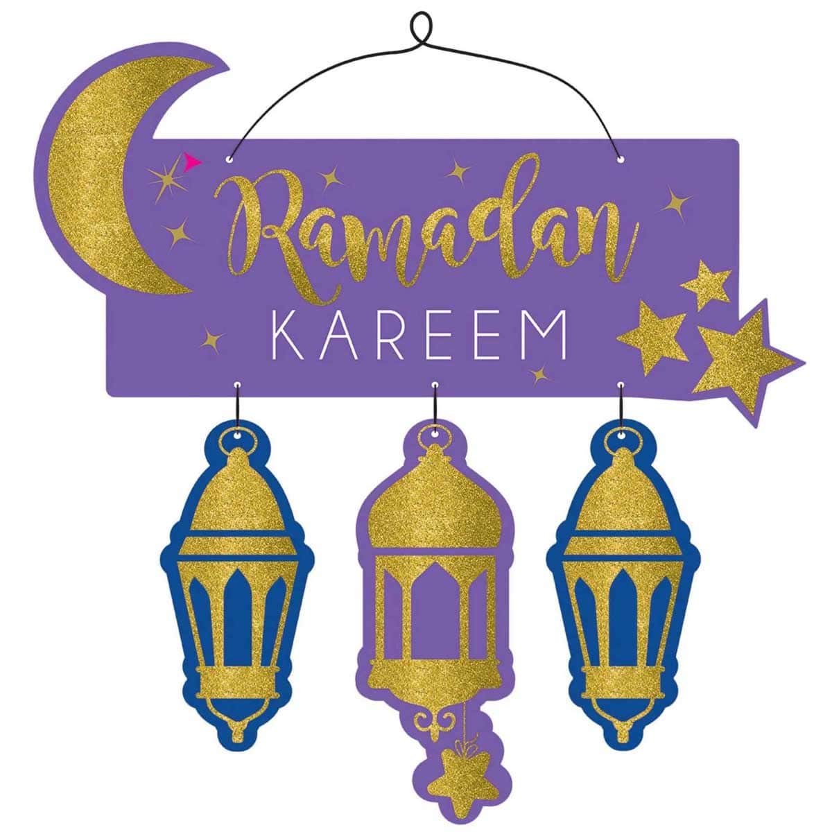 Party Centre Eid MDF Sign Easel Decoration