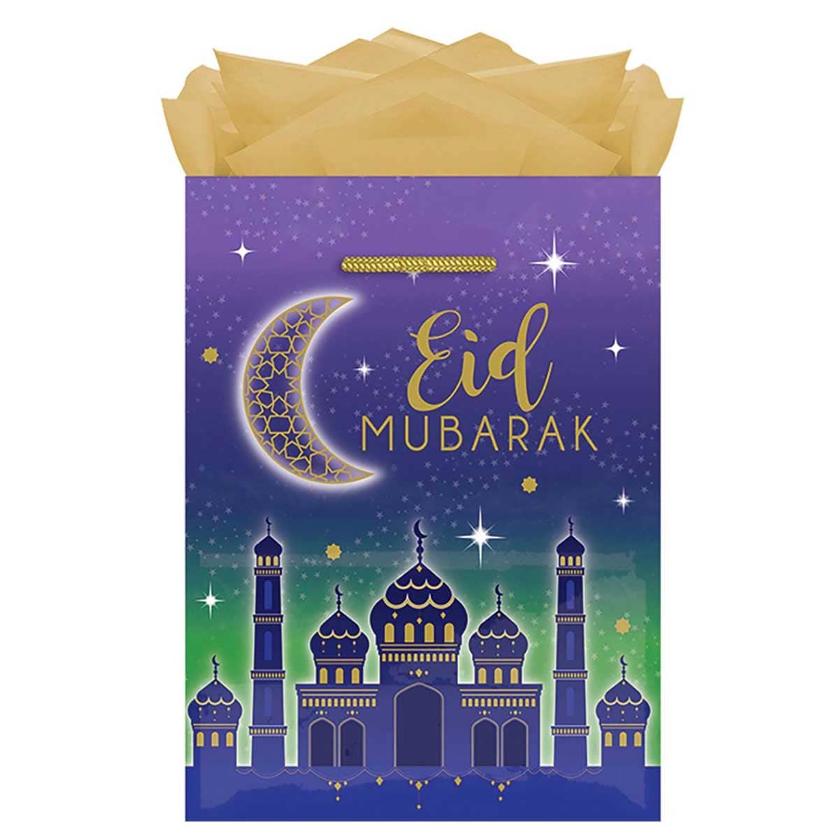 Party Centre Eid Mubarak Large Glossy Bag