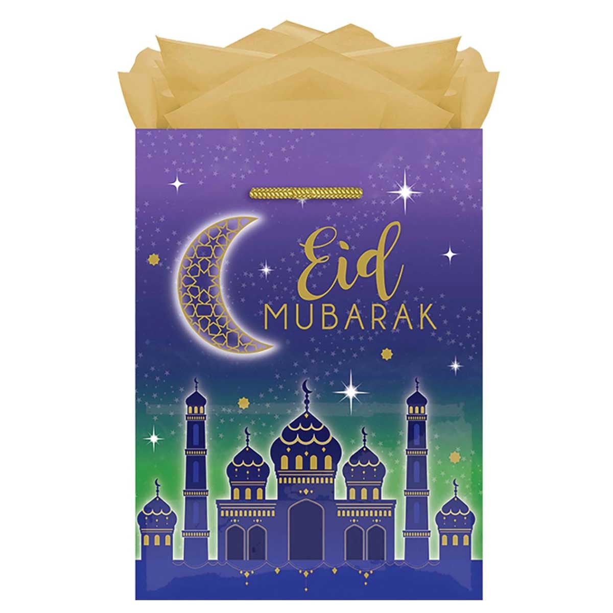بارتي سنتر حقيبة كبيرة لامعة عيد مبارك