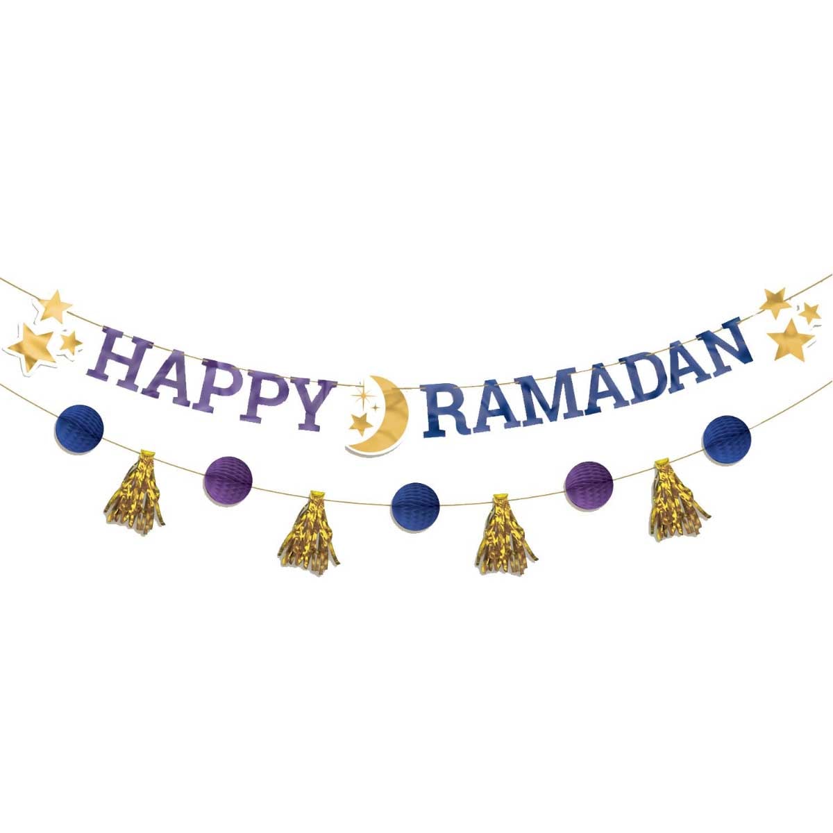 بارتي سنتر مجموعة لافتة حروف رمضان كريم