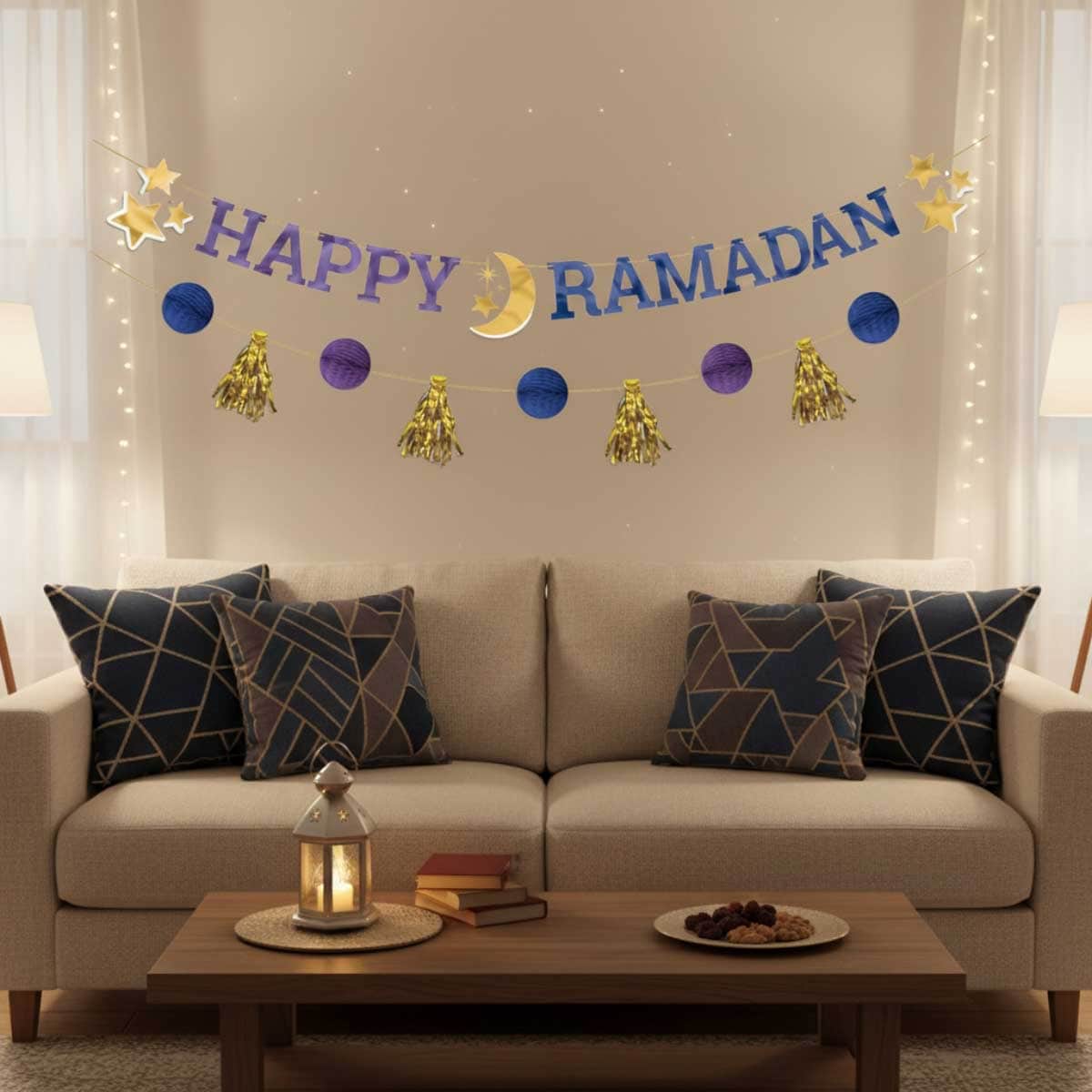 Party Centre Happy Ramadan Letter Banner Kit