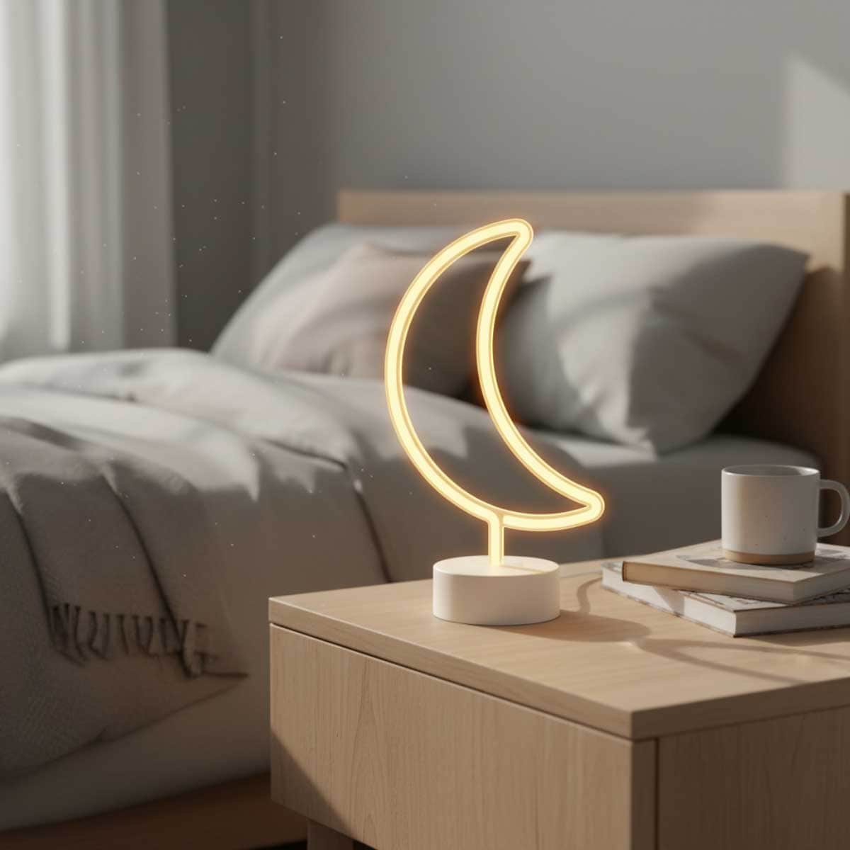 Party Centre Moon LED Light Standing Decoration