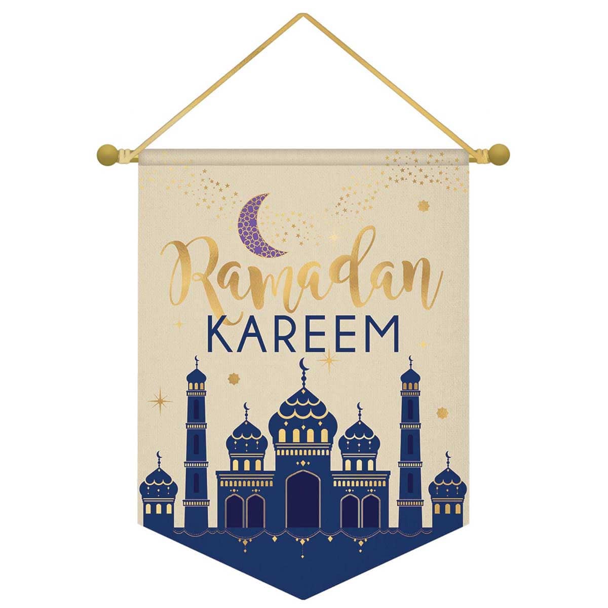 بارتي سنتر زينة قماشية معلقة رمضان كريم