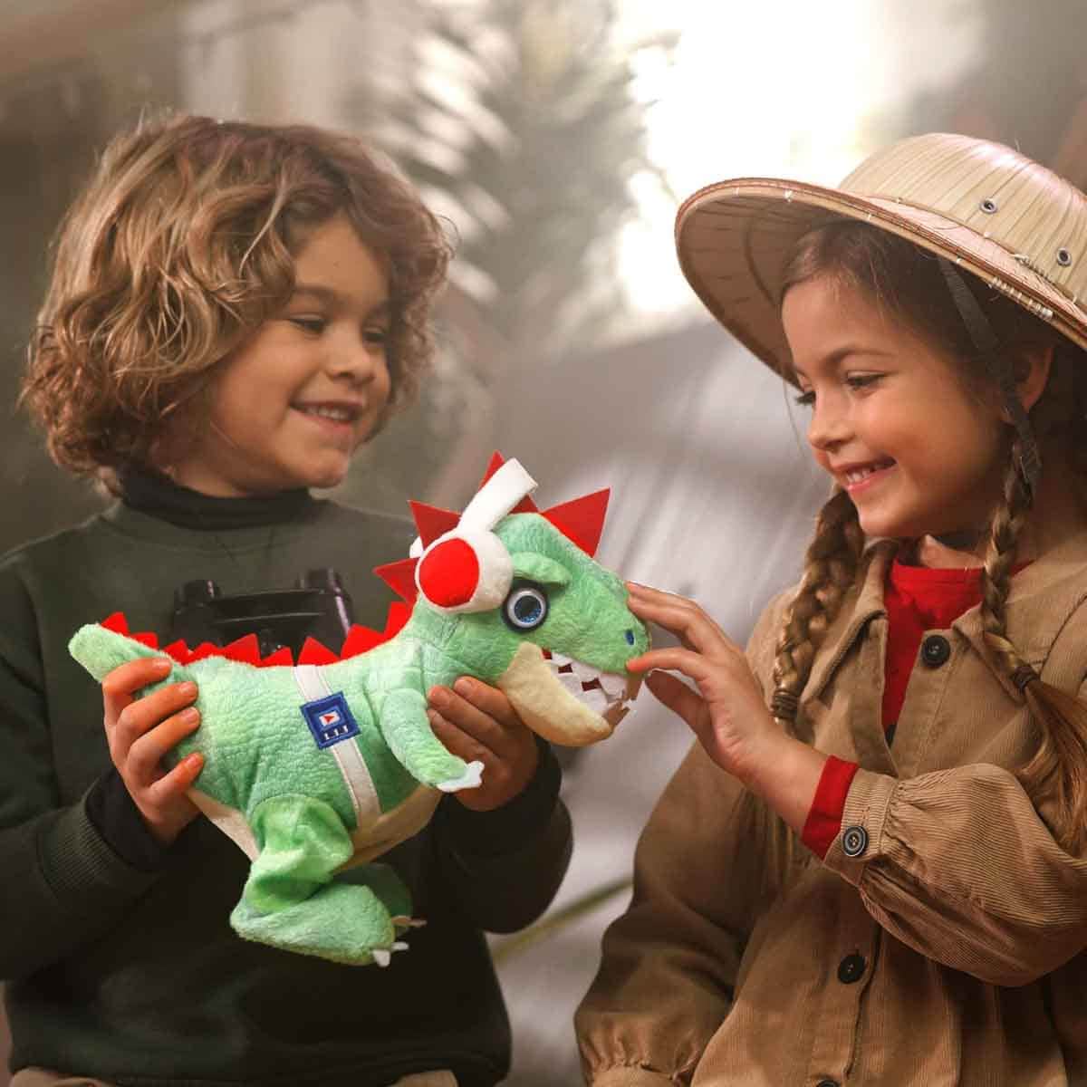 Party Pets Green DJ Electronix Rex Soft Plush Unisex, 3-4 Years