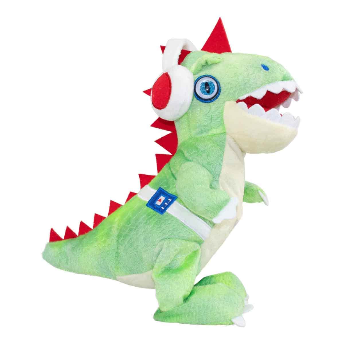Party Pets Green DJ Electronix Rex Soft Plush Unisex, 3-4 Years