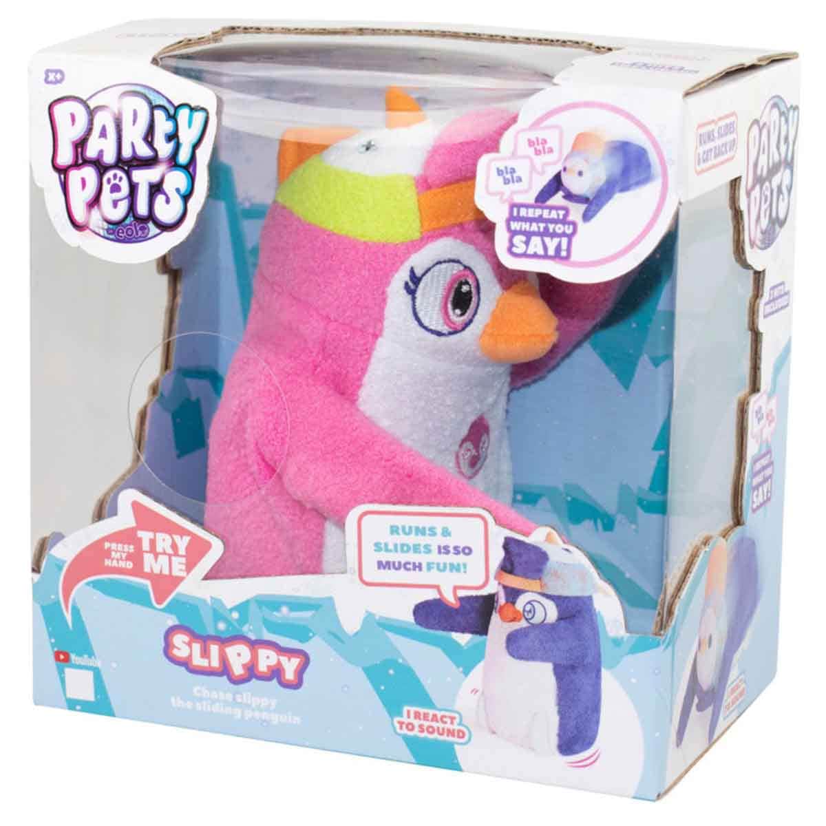 Party Pets Slippy The Penguin Sliding Plush Unisex, 3-4 Years