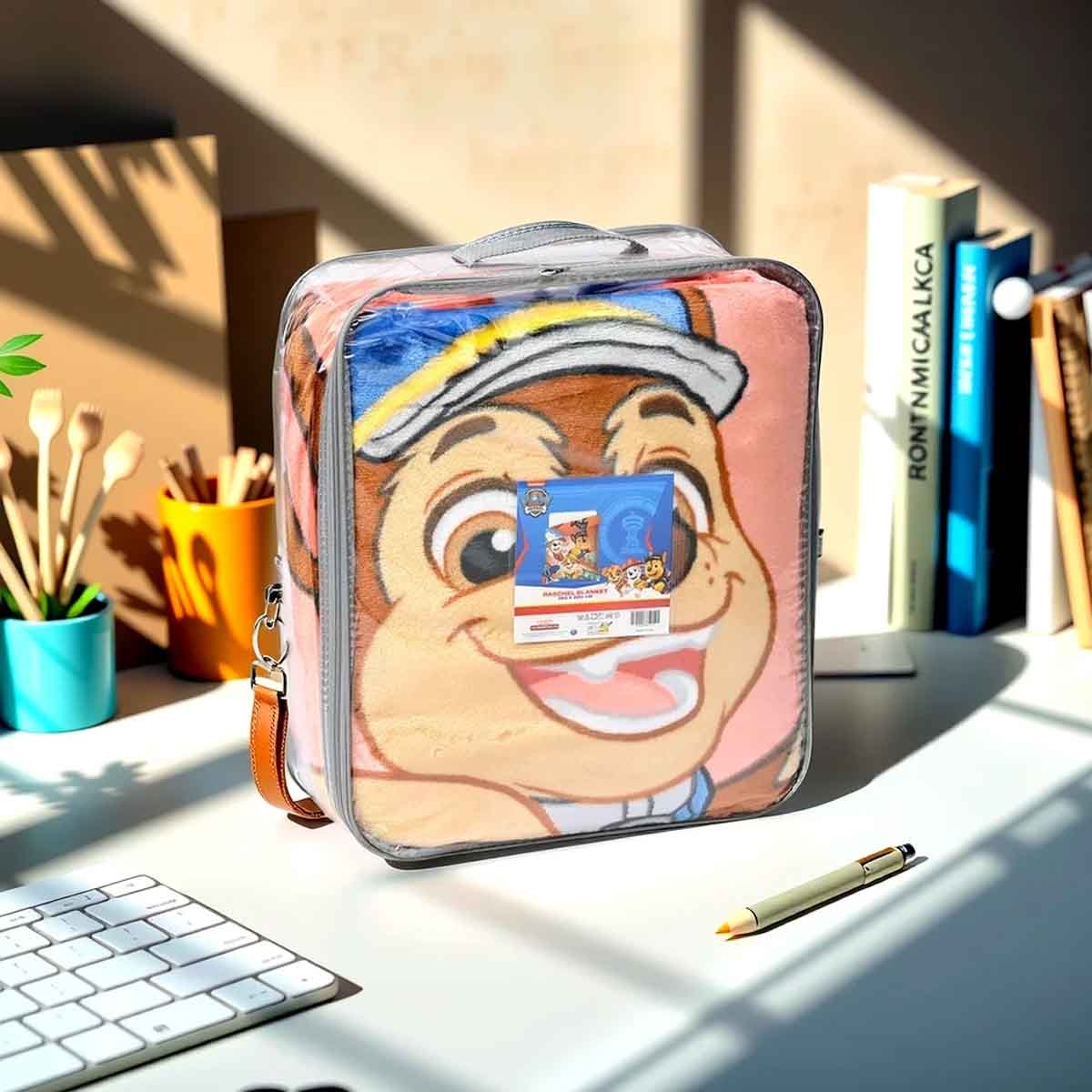 Paw Patrol 100% Polyester Pink Raschel Blanket Throw