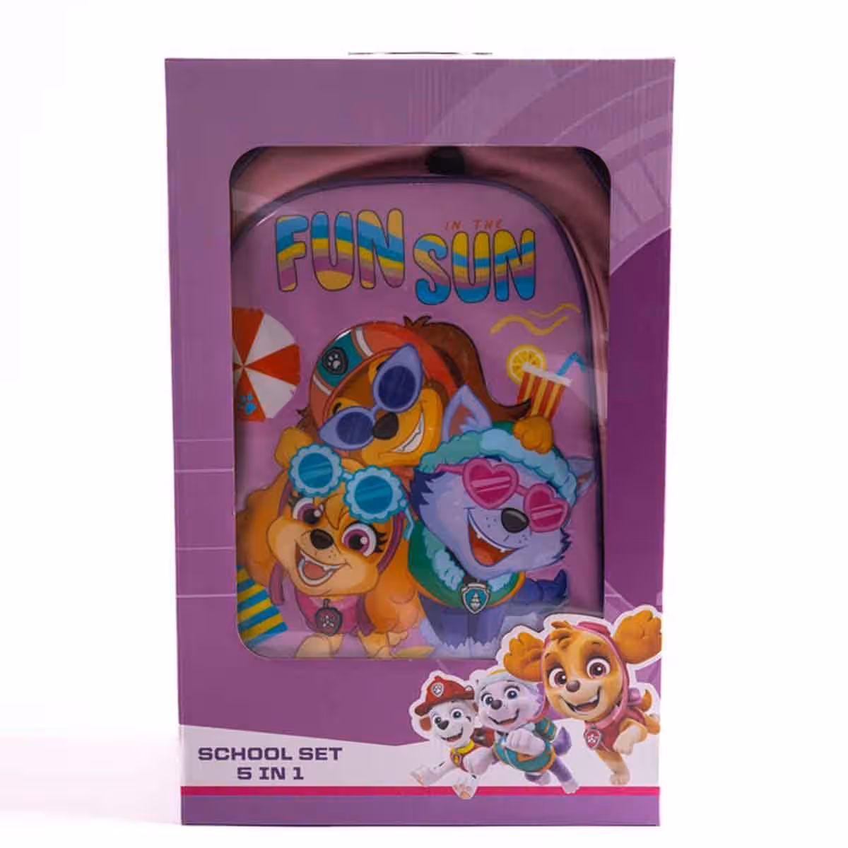 Paw Patrol 18" Trolley Bag Set with Lunch Bag, Pencil Case, Water Bottle & Lunch Box