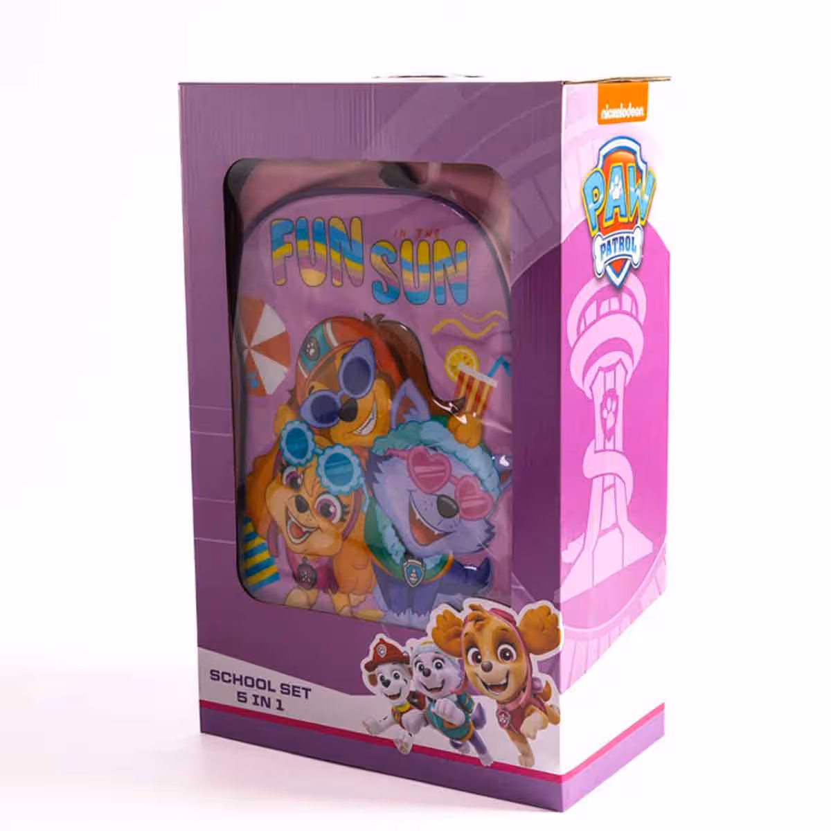 Paw Patrol 18" Trolley Bag Set with Lunch Bag, Pencil Case, Water Bottle & Lunch Box