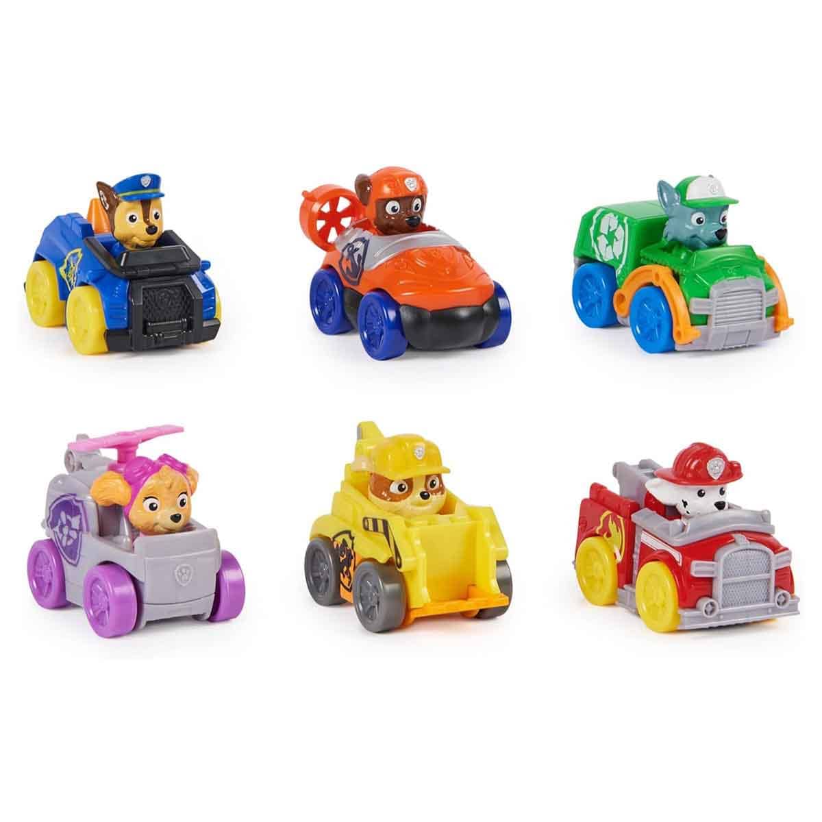 Paw Patrol 6-Piece Core Pup Squad Racer Set Unisex, 3-4 Years