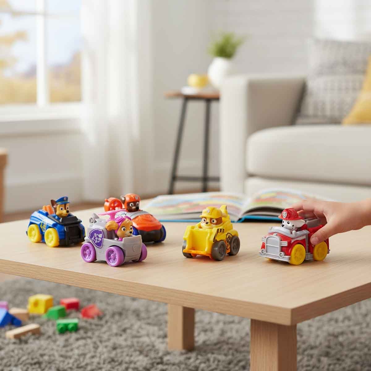 Paw Patrol 6-Piece Core Pup Squad Racer Set Unisex, 3-4 Years