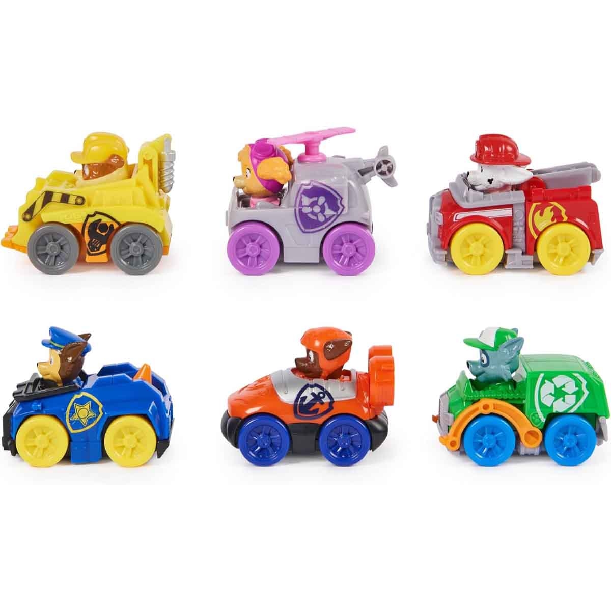 Paw Patrol 6-Piece Core Pup Squad Racer Set Unisex, 3-4 Years