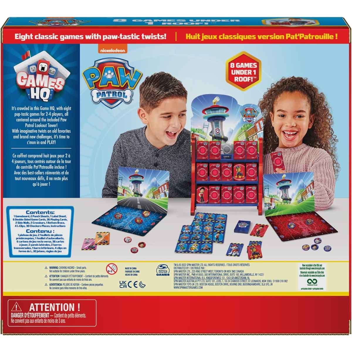 Paw Patrol 8 in 1 Board Game Unisex, 5-7 Years