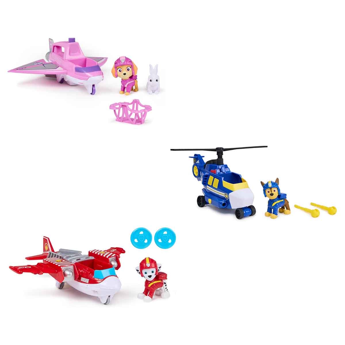 Paw Patrol Air Rescue Theme Assorted Toy Vehicle Playset Unisex, 3-4 Years