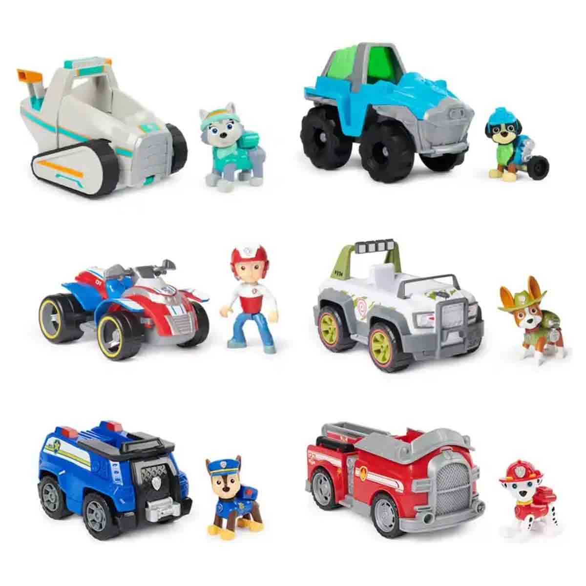 Paw Patrol Assorted Sustainable Basic Vehicle with Figure Playset Unisex, 3-4 Years