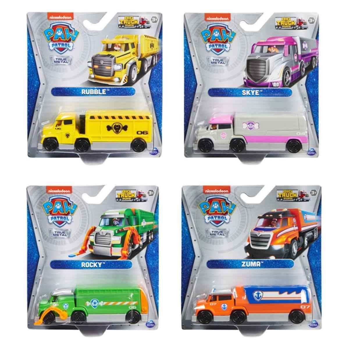 باو باترول شاحنة ترو ميتال كبيرة منوعة للجنسين، عمر 3-4 سنوات