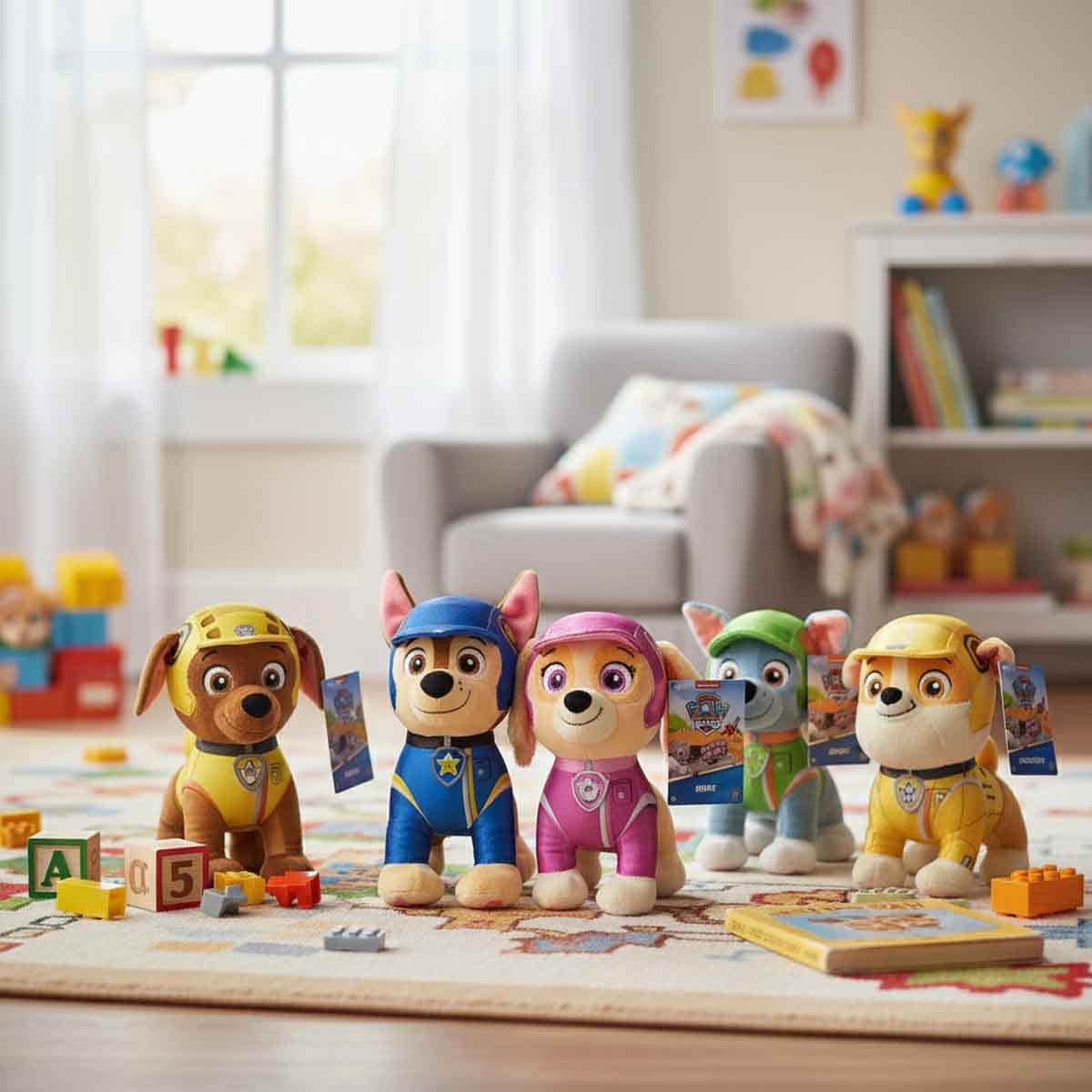 Paw Patrol Basic Rescue Wheels Assorted Plush Toy Unisex, 3-4 Years