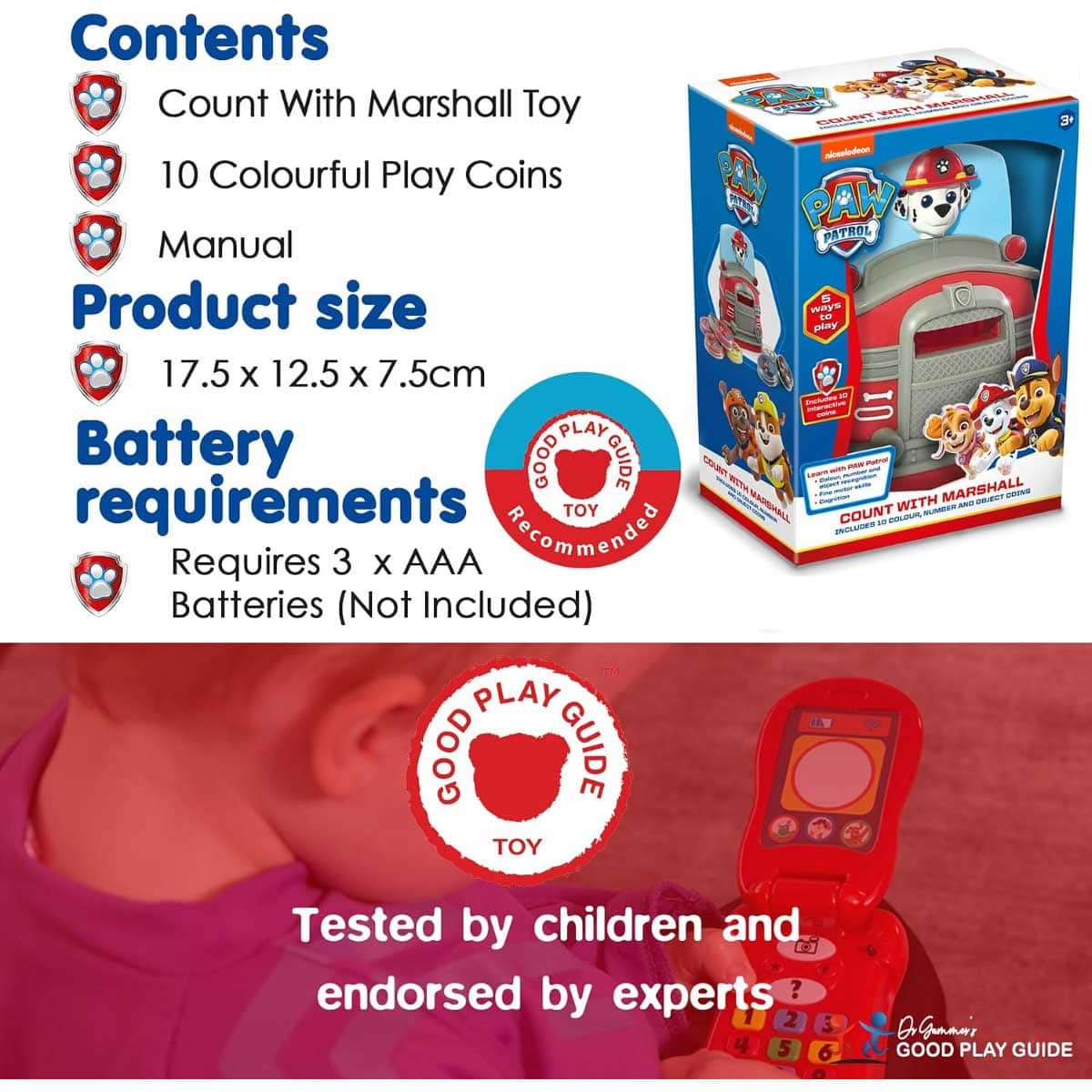 Paw Patrol Count With Marshall Interactive Toy Unisex, 3-4 Years