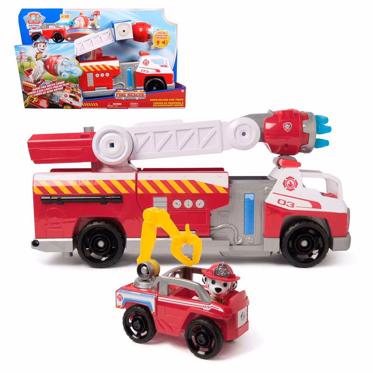Paw Patrol Fire Rescue Deluxe Fire Truck Toy Vehicle Unisex, 3-4 Years