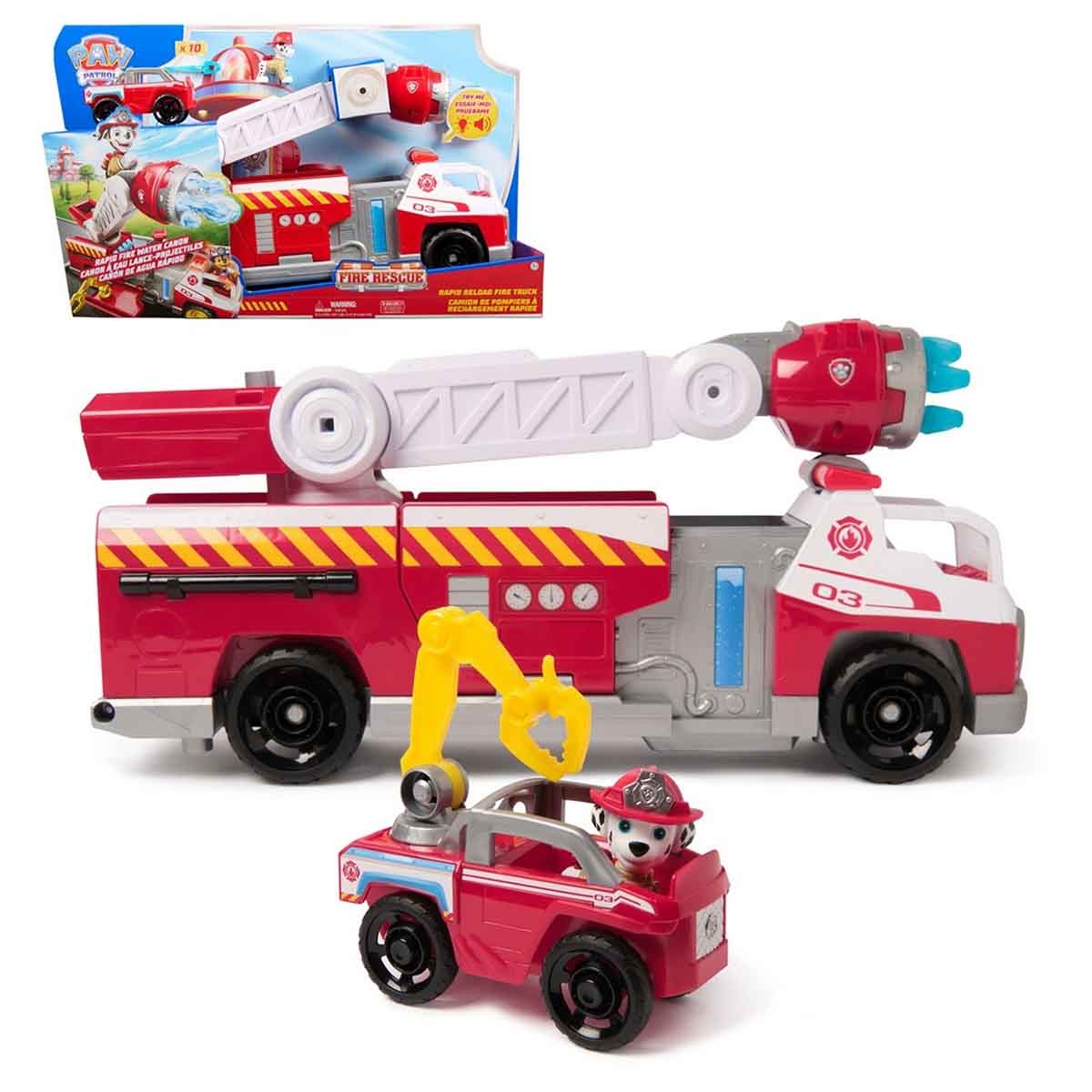 Paw Patrol Fire Rescue Deluxe Fire Truck Toy Vehicle Unisex, 3-4 Years