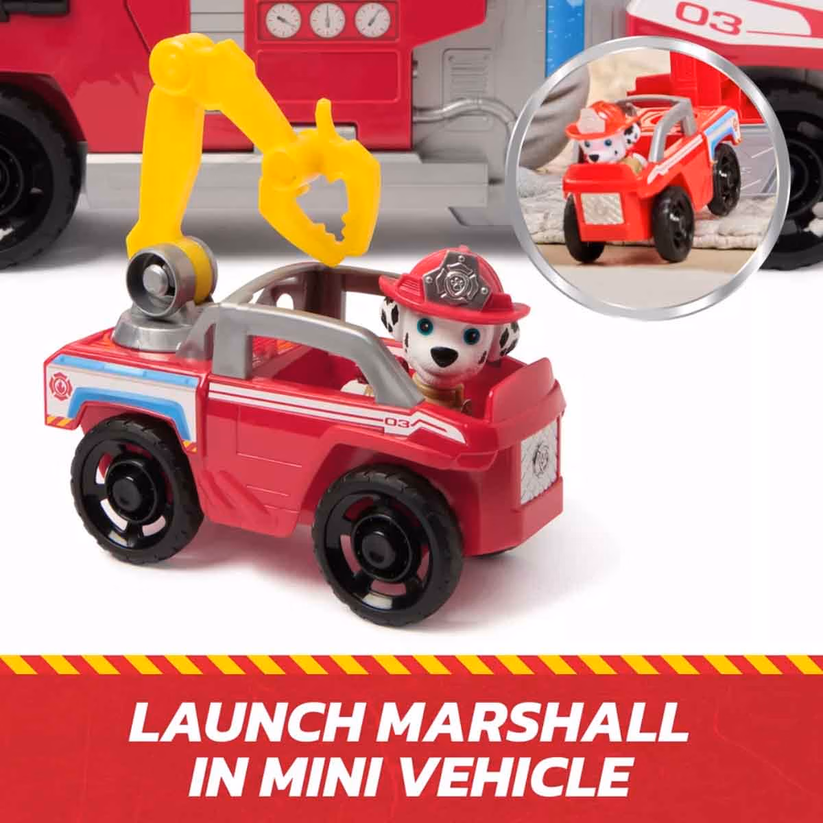 Paw Patrol Fire Rescue Deluxe Fire Truck Toy Vehicle Unisex, 3-4 Years