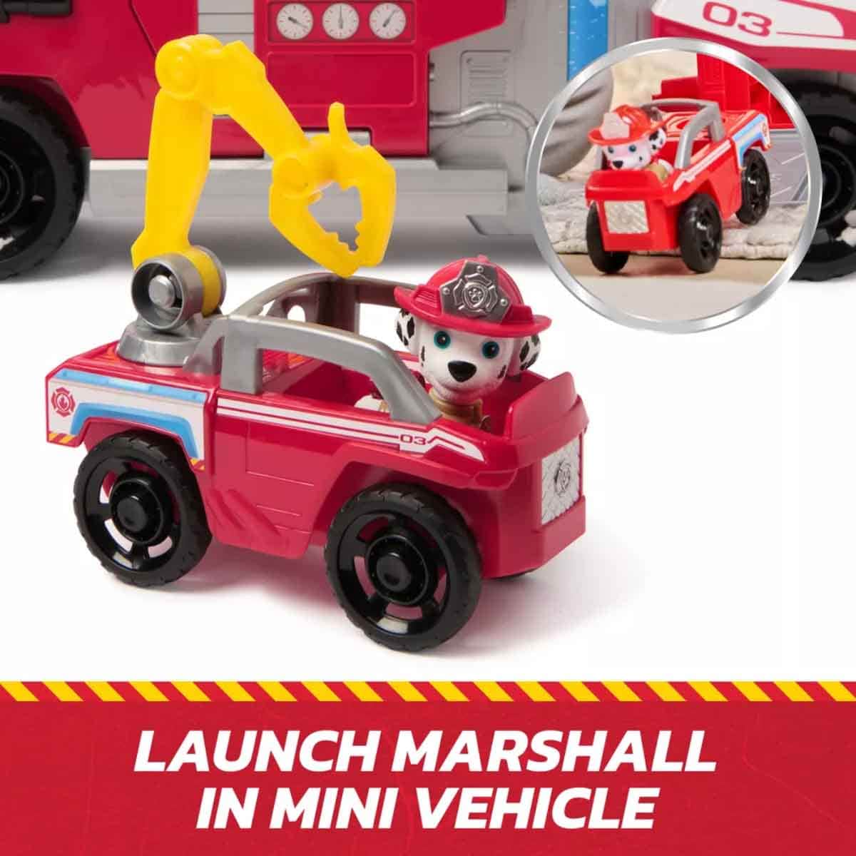 Paw Patrol Fire Rescue Deluxe Fire Truck Toy Vehicle Unisex, 3-4 Years