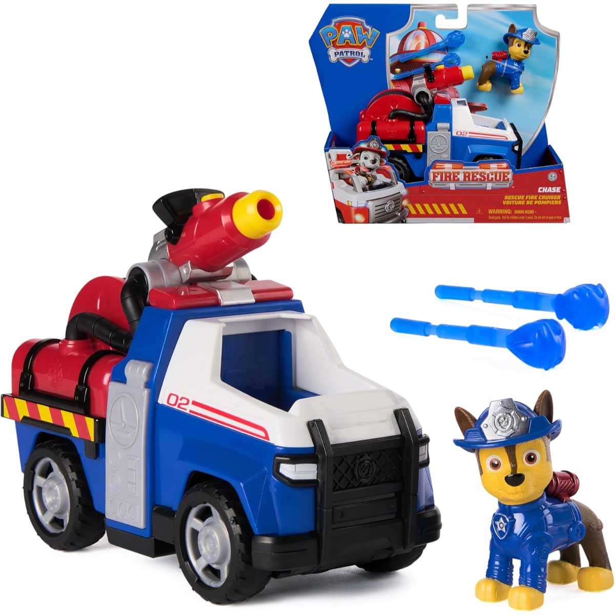 Paw Patrol Fire Rescue Large Vehicle & Chase Toy Playset Unisex, 3-4 Years