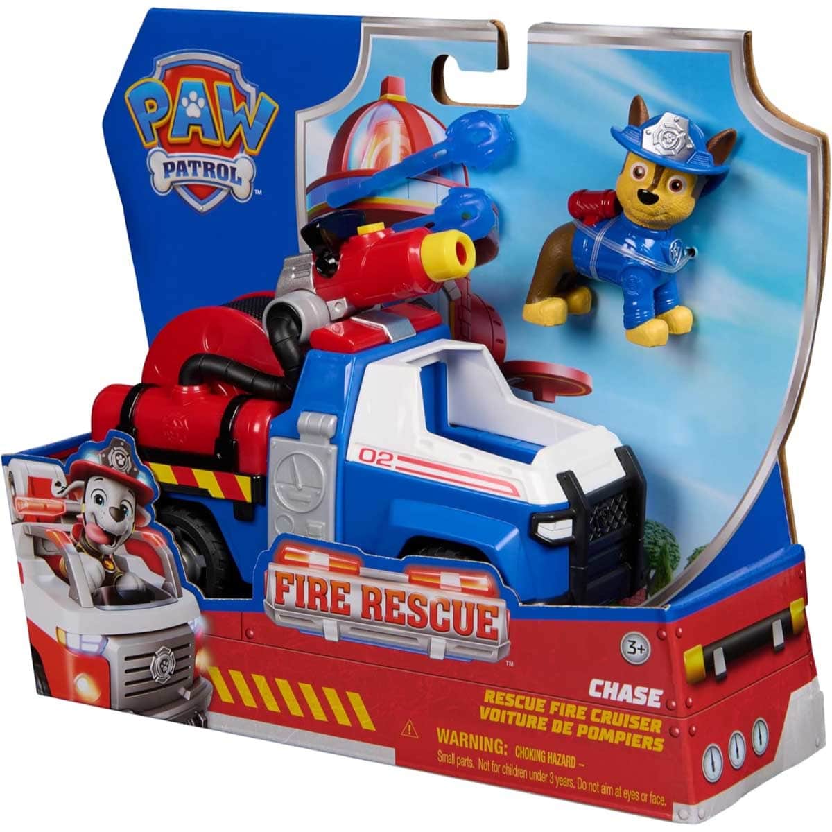 Paw Patrol Fire Rescue Large Vehicle & Chase Toy Playset Unisex, 3-4 Years