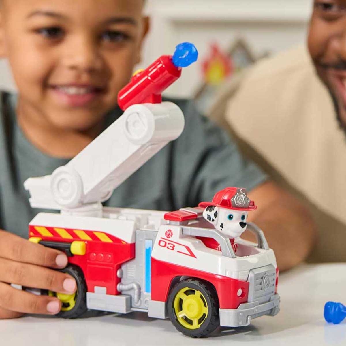 مجموعة ألعاب سيارة الإنقاذ والإطفاء الكبيرة من باو باترول ومارشال، مناسبة للجنسين، من 3 إلى 4 سنوات