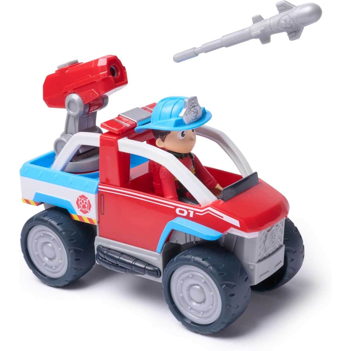 Paw Patrol Fire Rescue Large Vehicle & Ryder Toy Playset Unisex, 3-4 Years