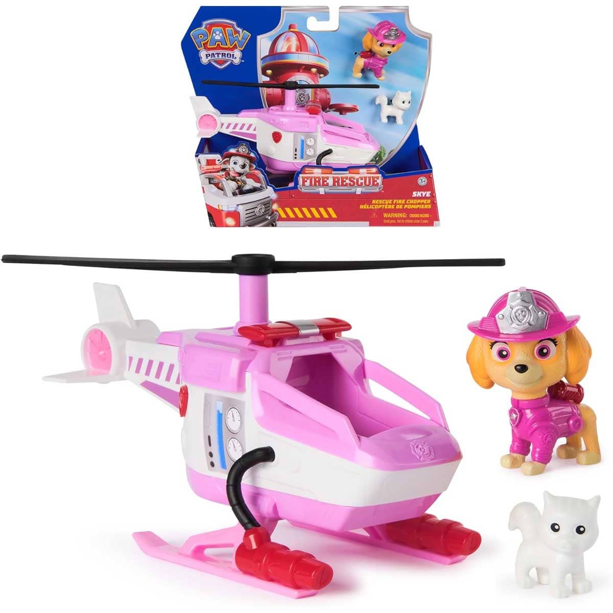 Paw Patrol Fire Rescue Large Vehicle & Skye Toy Playset Unisex, 3-4 Years