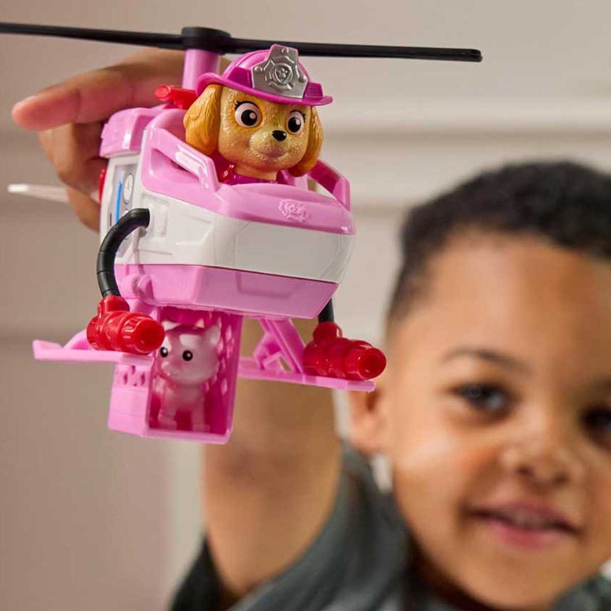 مجموعة ألعاب باو باترول: مركبة إطفاء كبيرة وسكاي، مناسبة للجنسين، من 3 إلى 4 سنوات