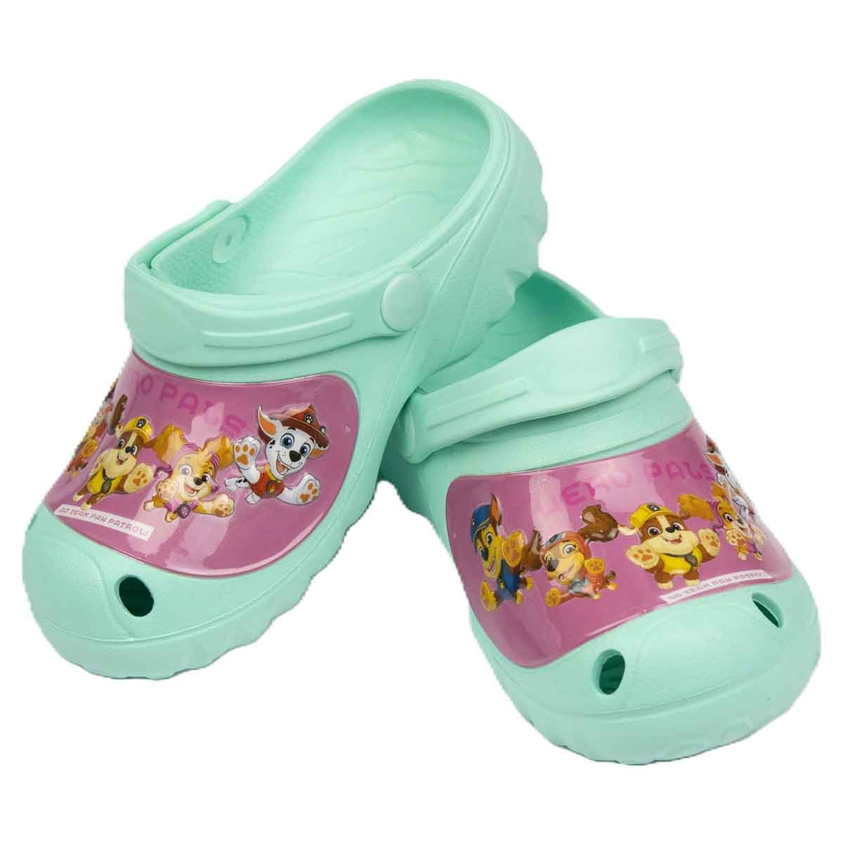 Paw Patrol EU Aquamarine Lightweight & Comfortable Slip-On Sandals Kids Klogs Unisex