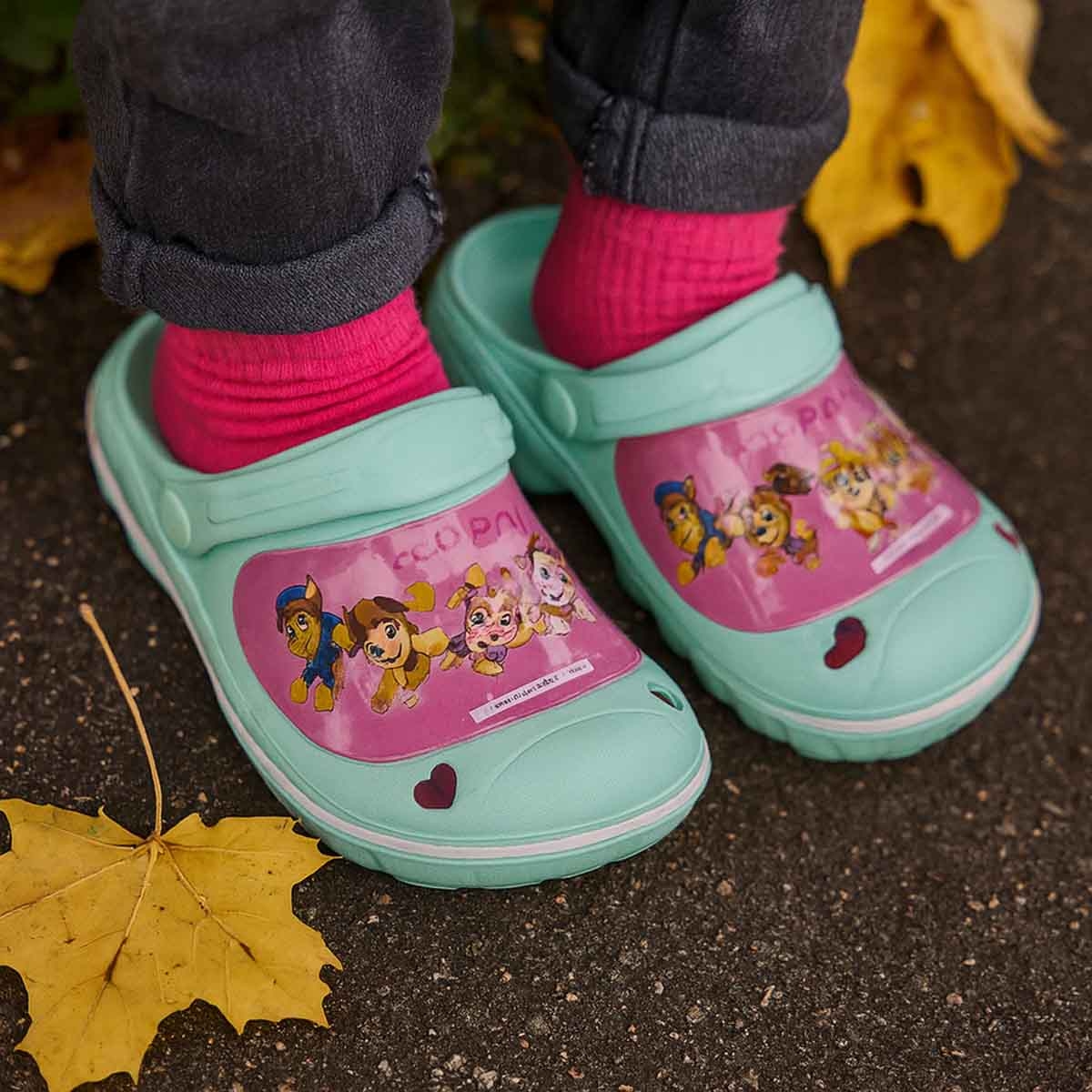 Paw Patrol EU Aquamarine Lightweight & Comfortable Slip-On Sandals Kids Klogs Unisex