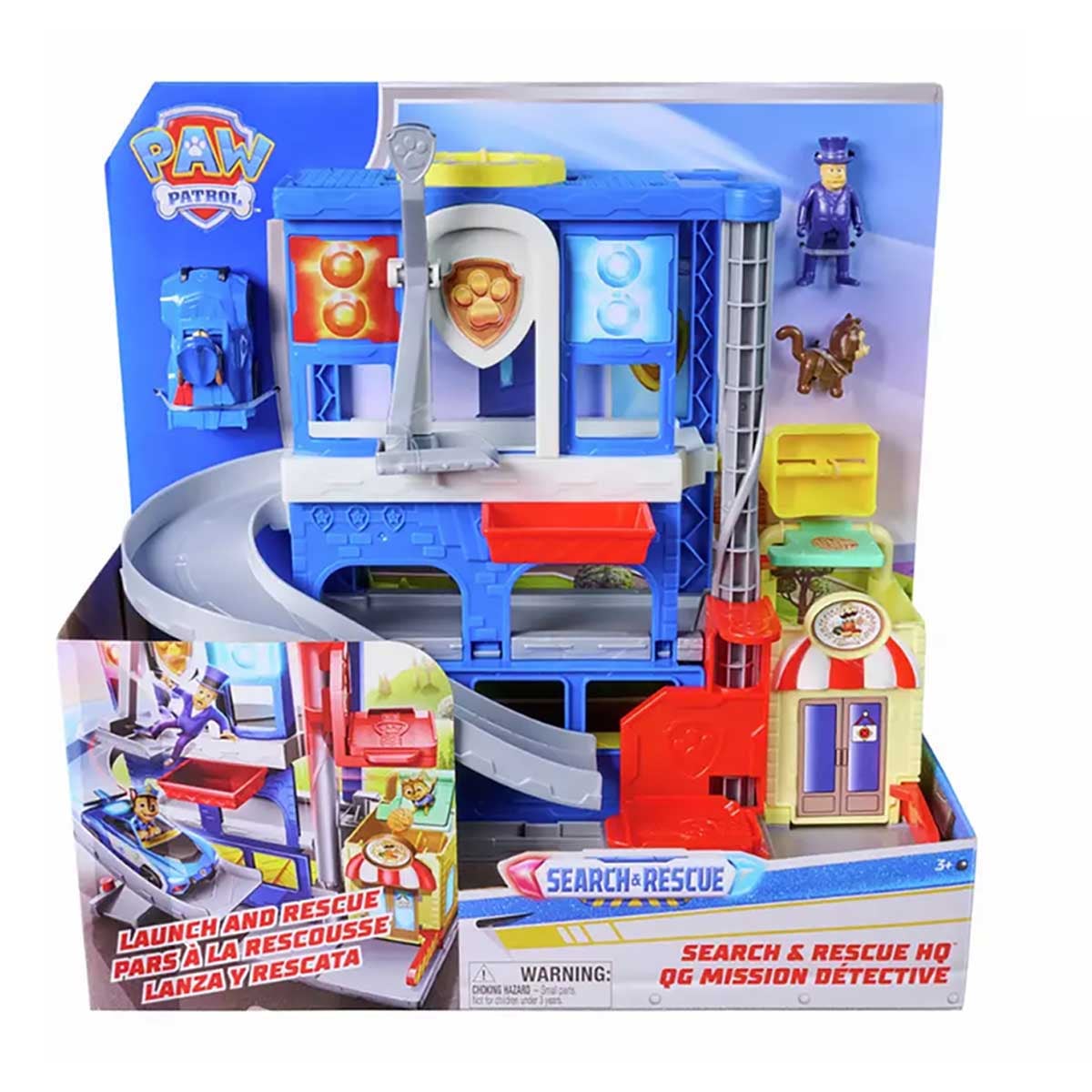 Paw Patrol Police Station Pup Squad Search & Rescue Playset Unisex, 3-4 Years