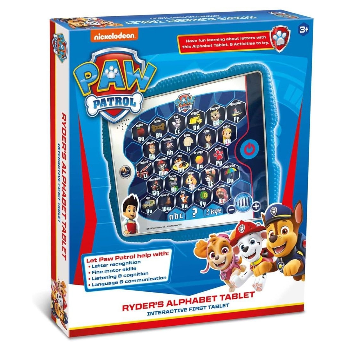 باو باترول تابلت الحروف من رايدر للجنسين، 3-4 سنوات