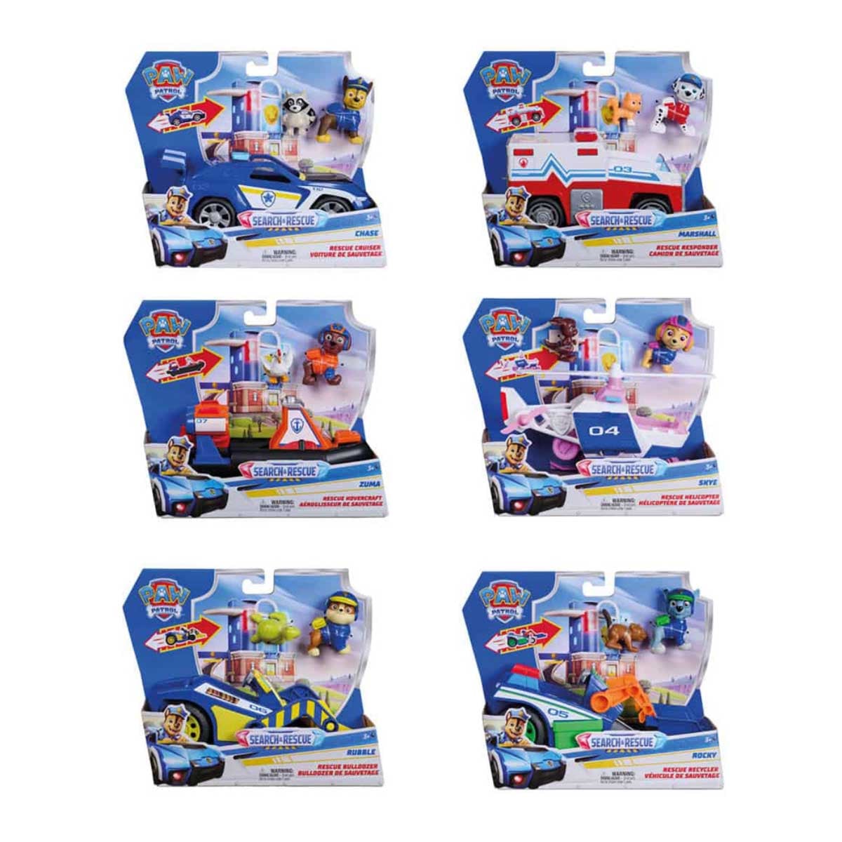 Paw Patrol Search & Rescue Responder Assorted Playset Unisex, 3-4 Years