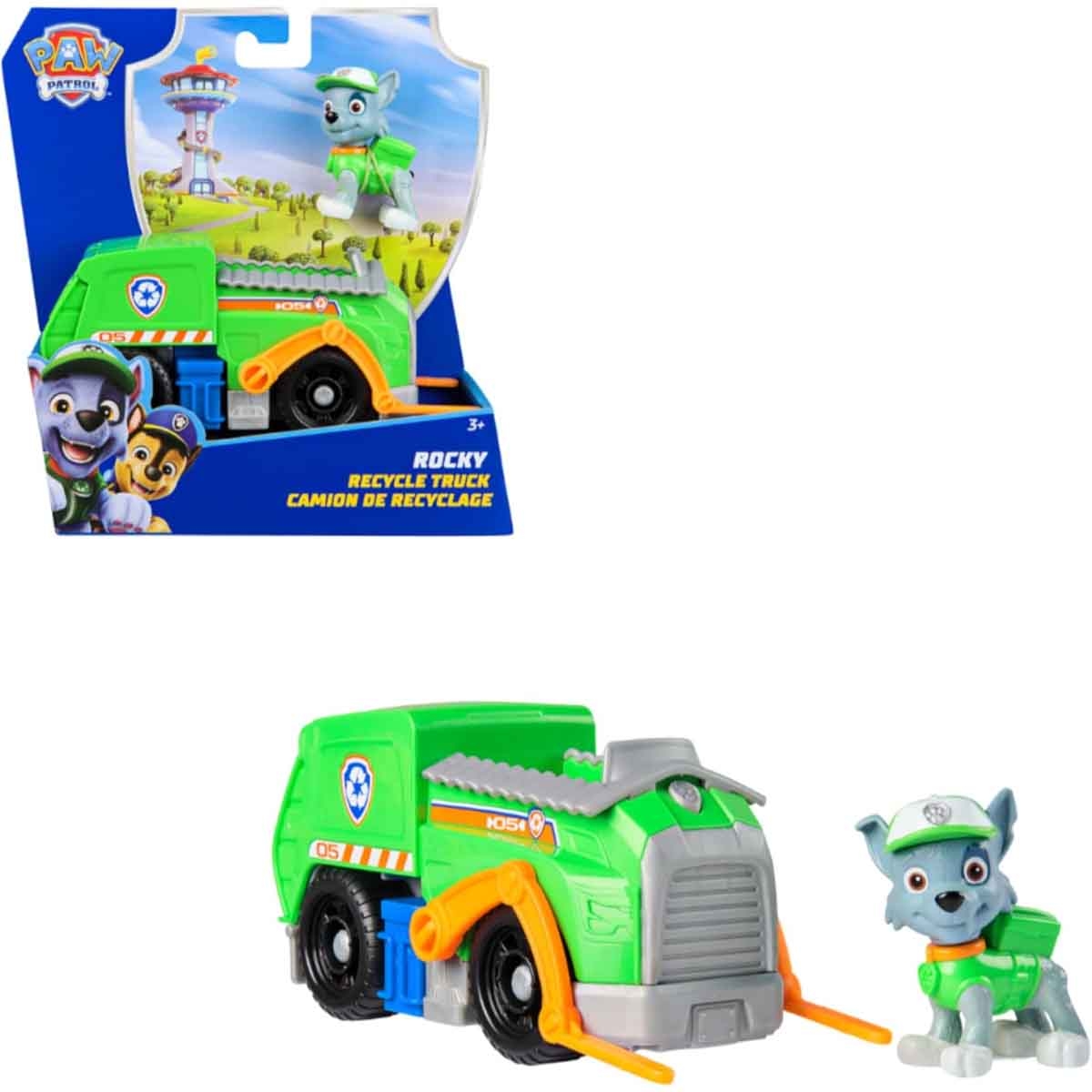 Paw Patrol Sustainable Basic Rocky Toy Vehicle Unisex, 3-4 Years