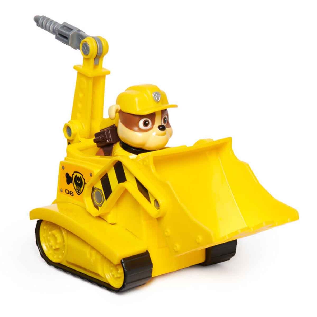 Paw Patrol Sustainable Basic Vehicle Rubble Bulldozer with Figure Playset Unisex, 3-4 Years