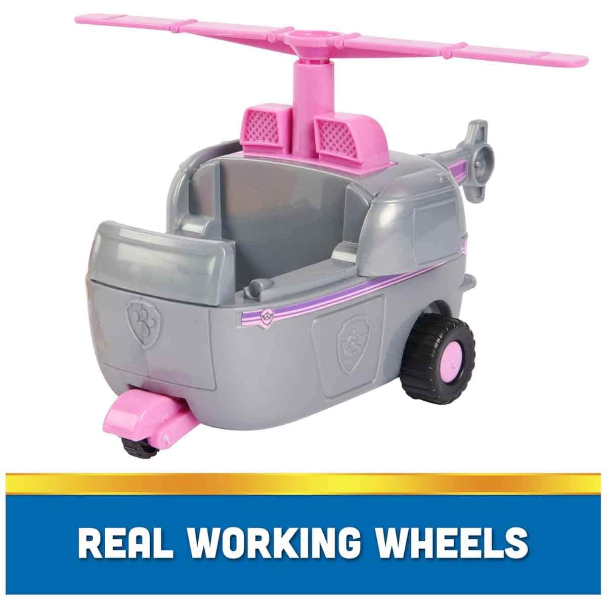 Paw Patrol Sustainable Basic Vehicle Skye Helicopter with Figure Playset Unisex, 3-4 Years