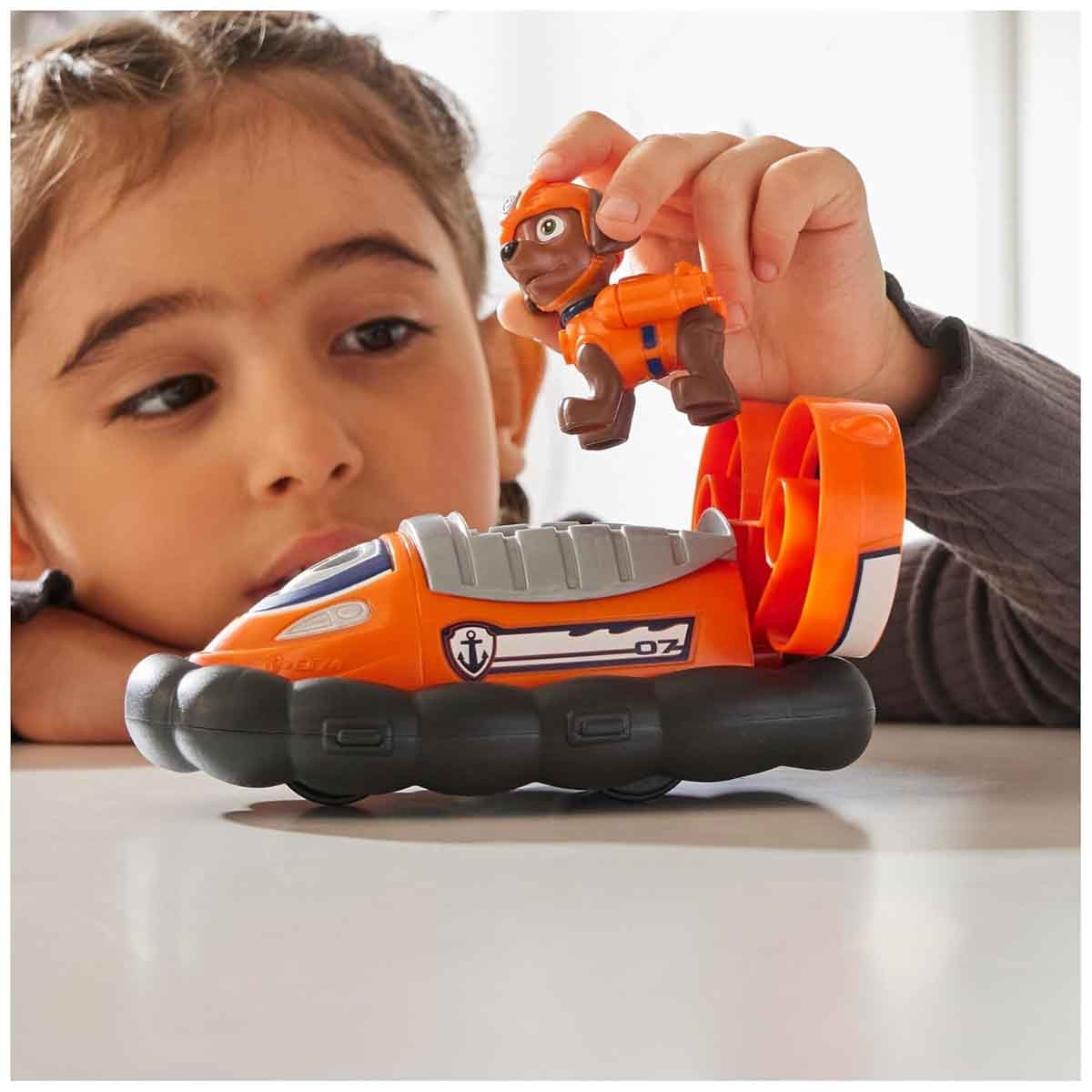 Paw Patrol Sustainable Basic Vehicle Zuma Hovercraft with Figure Playset Unisex, 3-4 Years